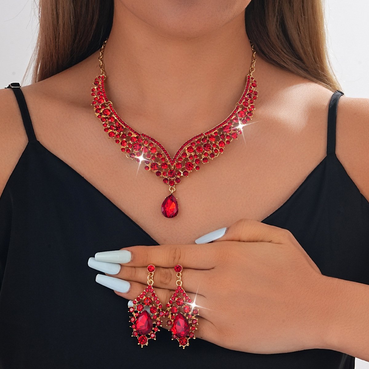 best quality ethnic necklace and earrings set