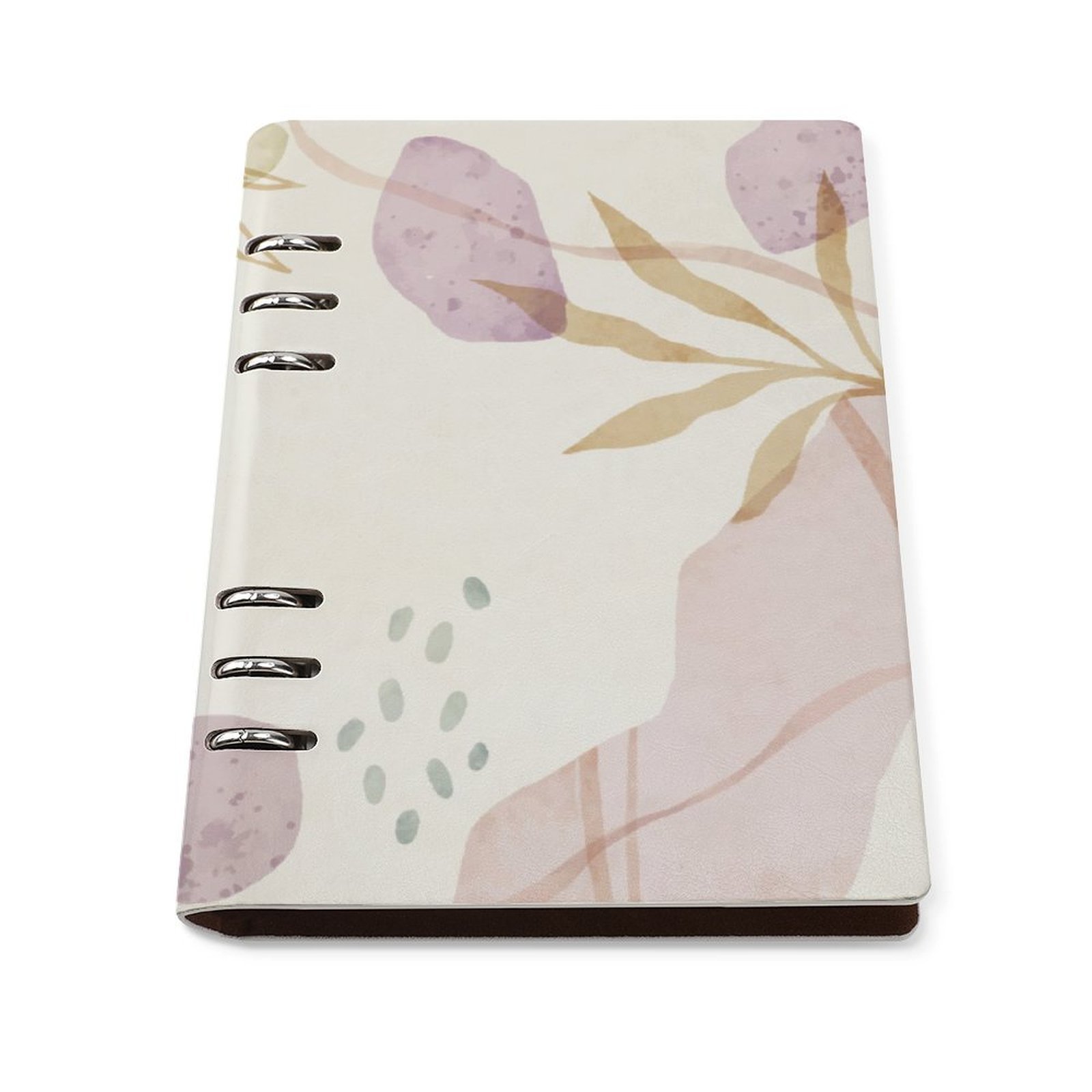 Abstract Leaves Spiral Journal Notebook Binder (A5) Artistic Binder Notebook (A5)