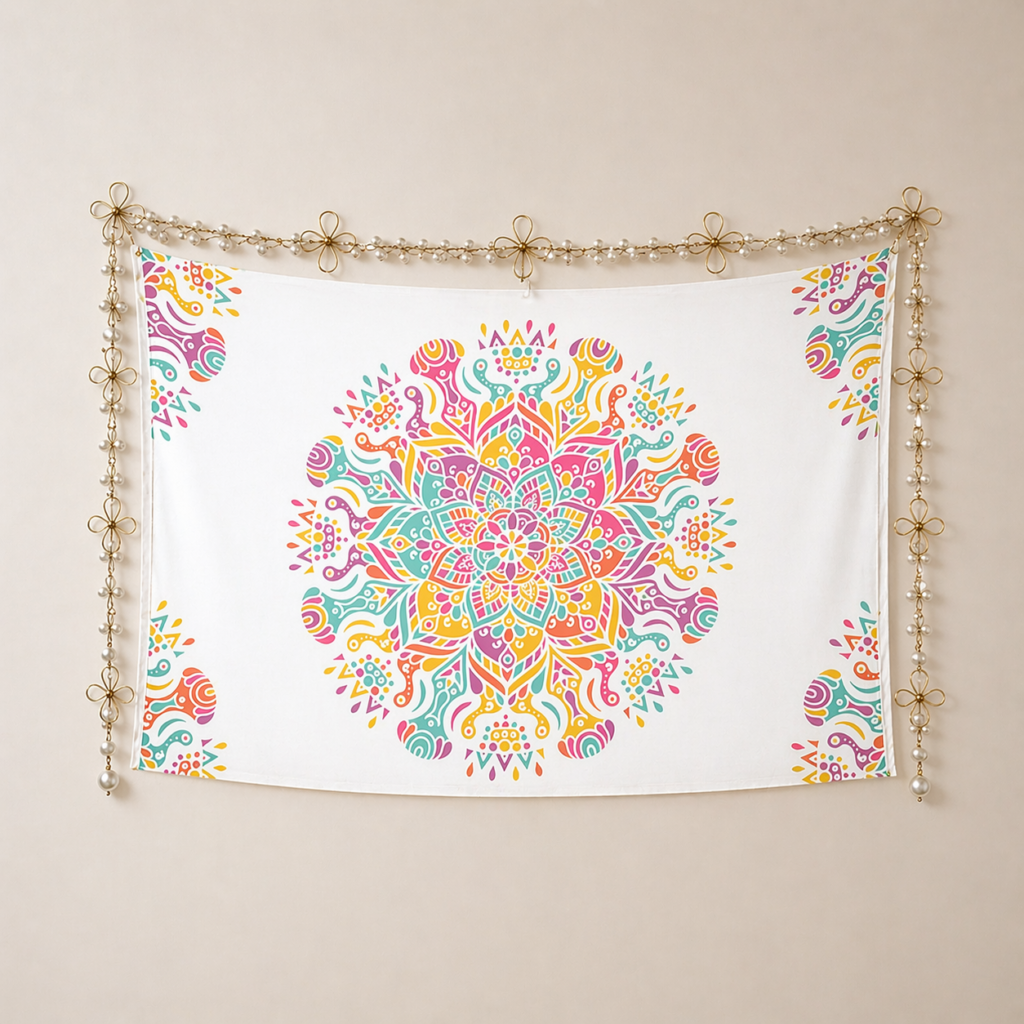 Simplistic art decorative wall tapestry wall art Polyester wall Tapestry 90"x 60" Polyester Peach Skin Wall Tapestry 90"x 60"