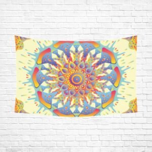 Abstract floral decorative wall tapestry wall art Polyester wall Tapestry 90"x 60" Polyester Peach Skin Wall Tapestry 90"x 60"