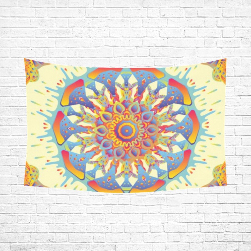 Abstract floral decorative wall tapestry wall art Polyester wall Tapestry 90"x 60" Polyester Peach Skin Wall Tapestry 90"x 60"