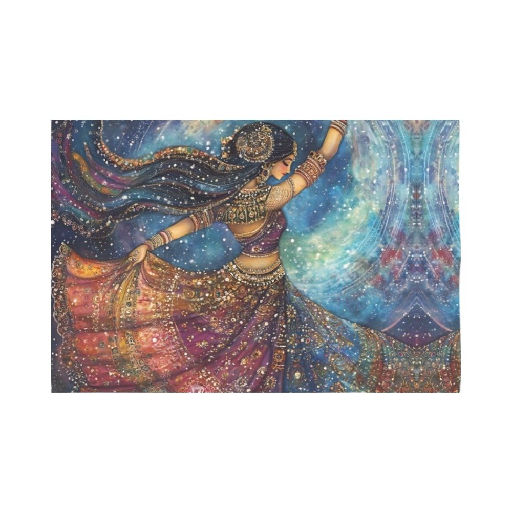 Bemused women decorative wall tapestry wall art Polyester Wall Tapestry 90"x 60" Polyester Peach Skin Wall Tapestry 90"x 60" - Image 4