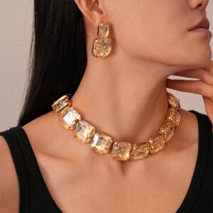 Fashion earrings and necklace