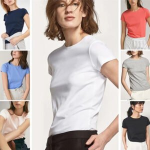 Pure cotton short-sleeved t-shirt for women