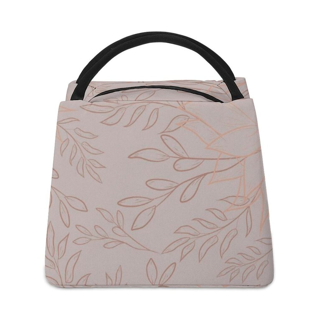 Thermal Lunch Bag Tote- Goldren Brown Lunch Bag A005