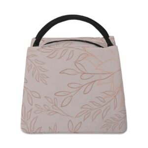 Thermal Lunch Bag Tote- Goldren Brown Lunch Bag A005