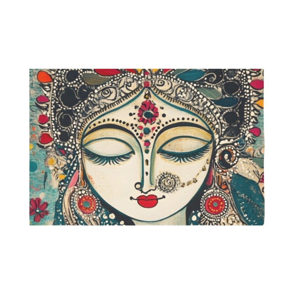 Women art decorative wall tapestry wall art Polyester Wall Tapestry 90"x 60" Polyester Peach Skin Wall Tapestry 90"x 60" - Image 4