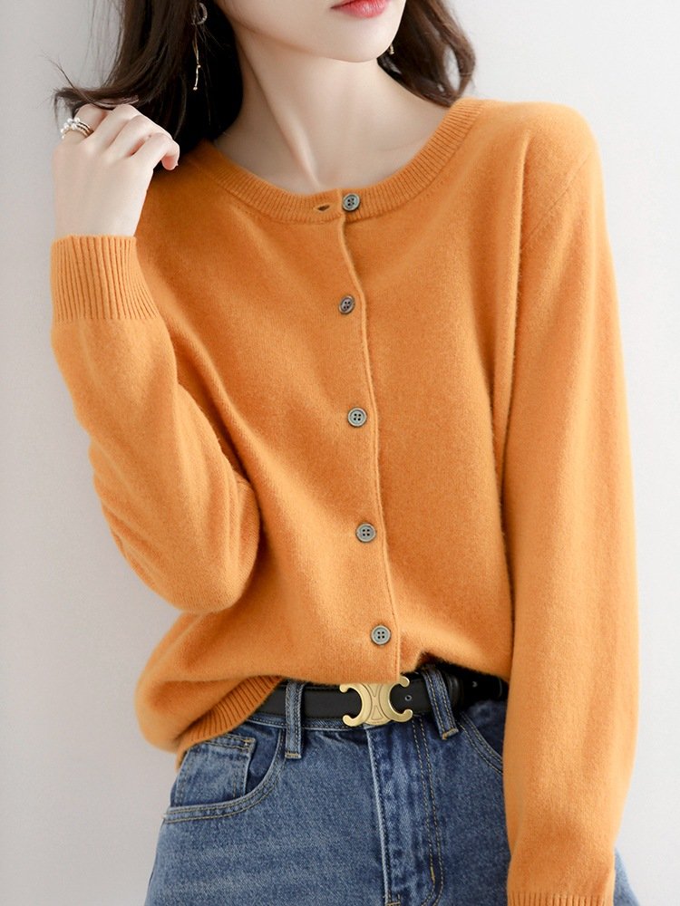 pure wool cardigan