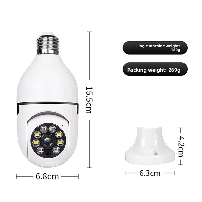 E27 Bulb WiFi Security Camera with 1080P HD - Image 4