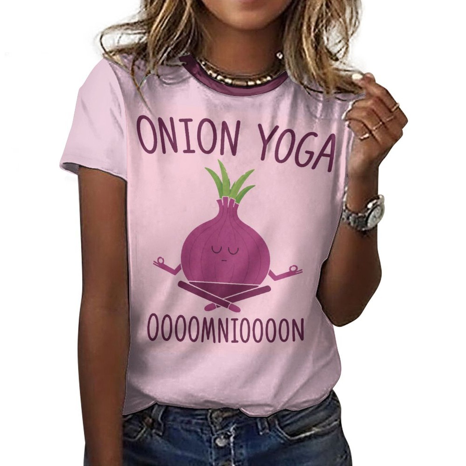tshirt with quotations - Onion yoga - pure cotton - Image 7