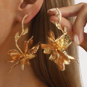 Floral Metal Vintage Earrings