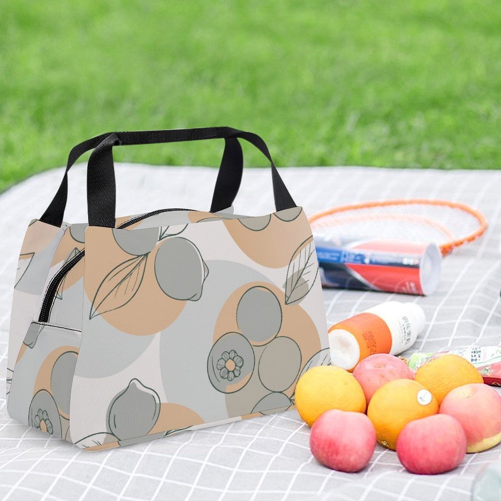 Reusable water resistant lunch bag tote for work, picnics, outdoor, traveling or shopping easy carry - Image 6