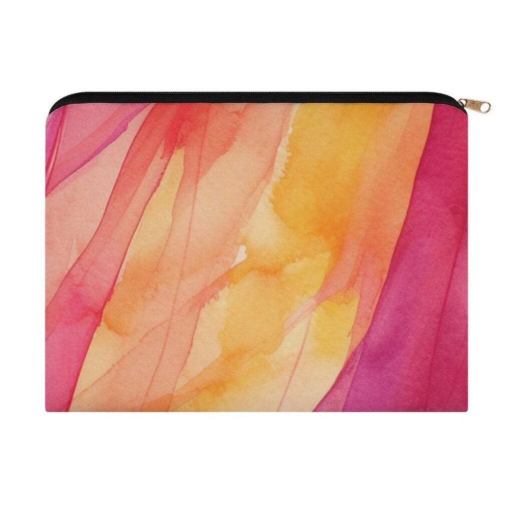 Big pouch bag abstract print 8.9"(L) × 6.5"(W)