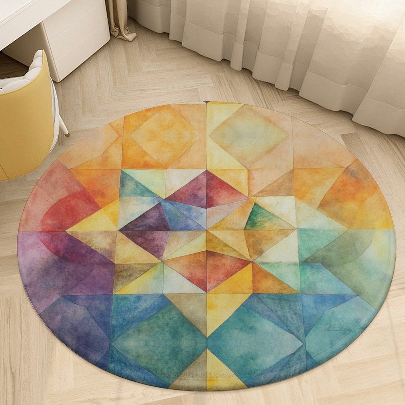Design Coral Velvet Floor Mat 90*90cm - Image 3