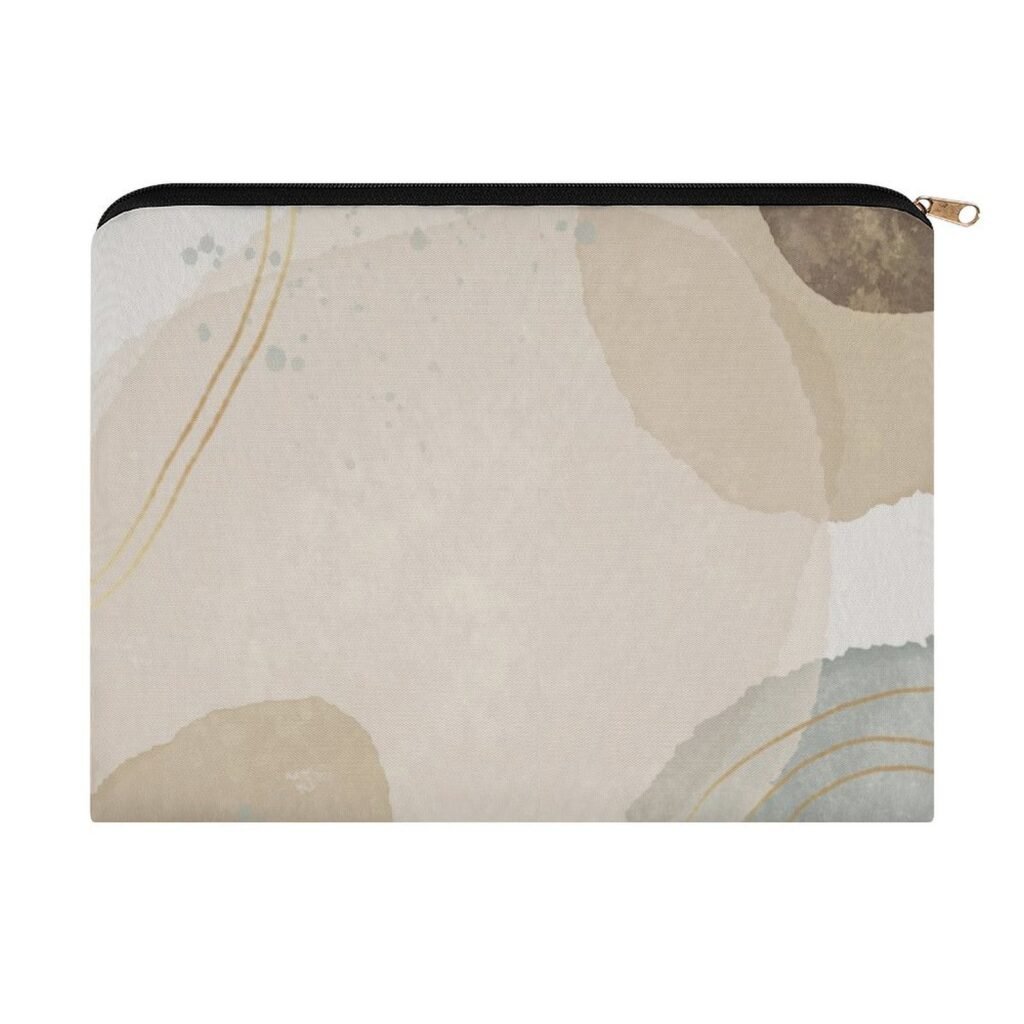 Big pouch floral abstract pattern 8.9"(L) × 6.5"(W)