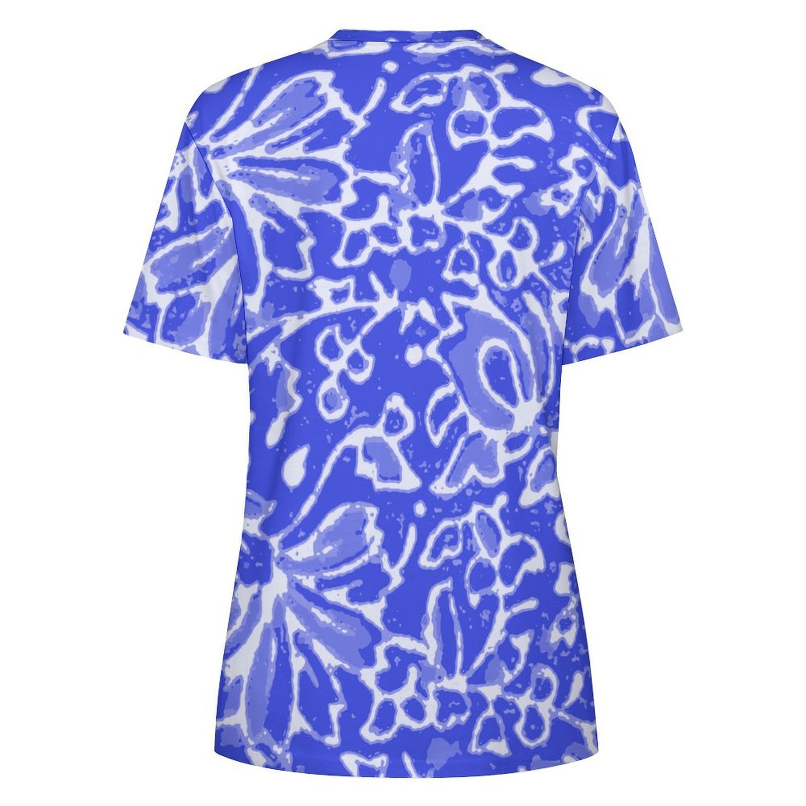 floral design tee All-Over Print Women's Cotton T-Shirt - Image 2