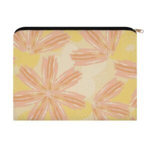 Big pouch floral abstract pattern 8.9"(L) × 6.5"(W)