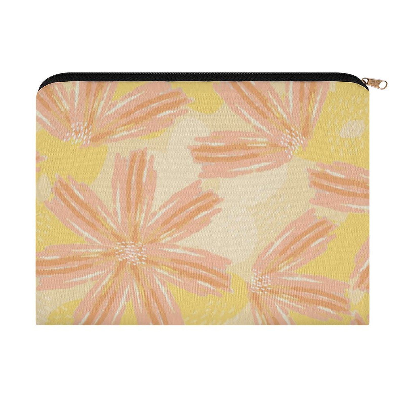 Big pouch floral abstract pattern 8.9"(L) × 6.5"(W)