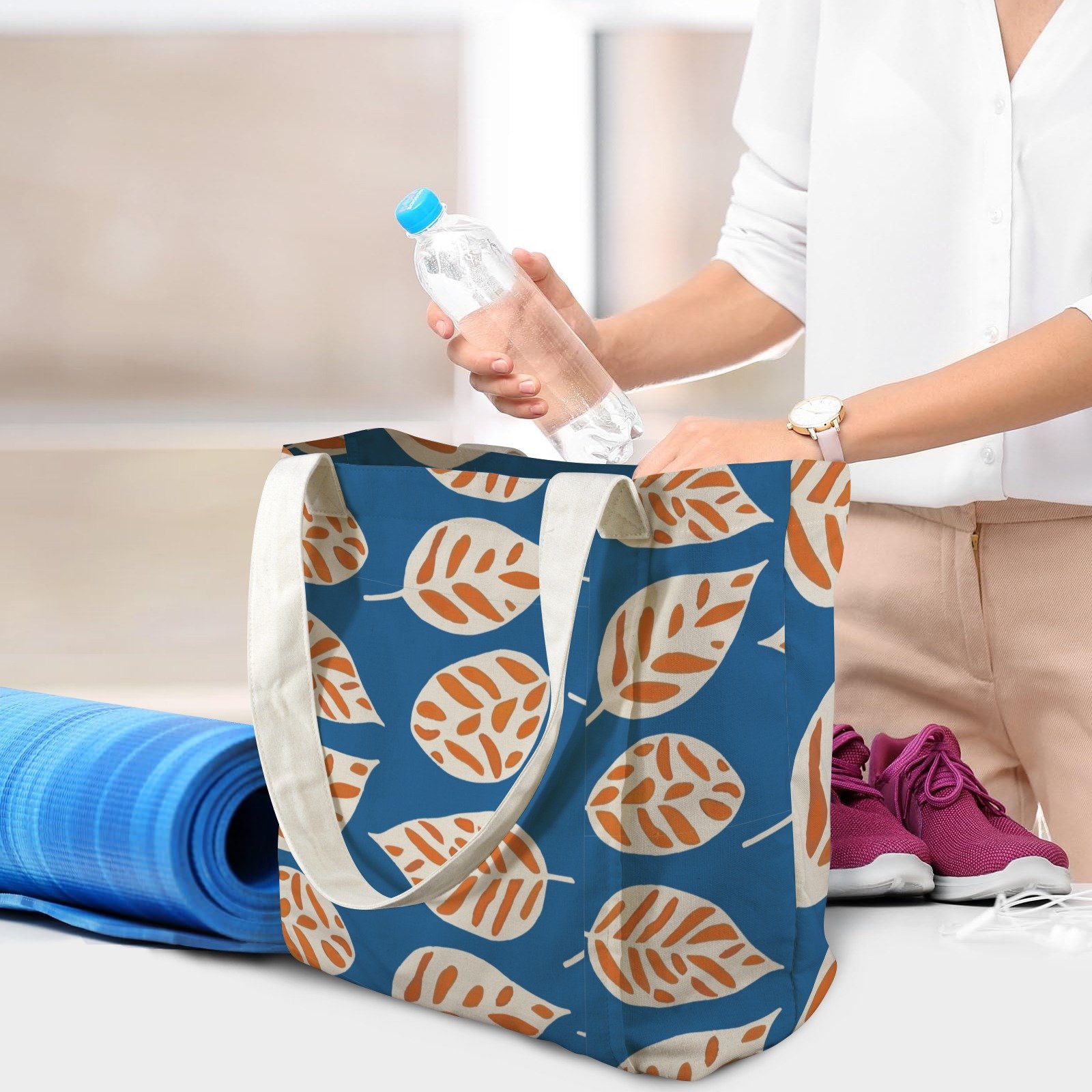 Yoga Tote bag shopping tote travel bag tote - Image 5