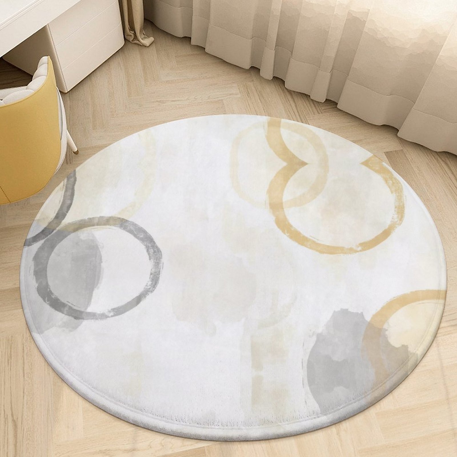 Design Velvet Floor Mat 90*90cm - Image 3