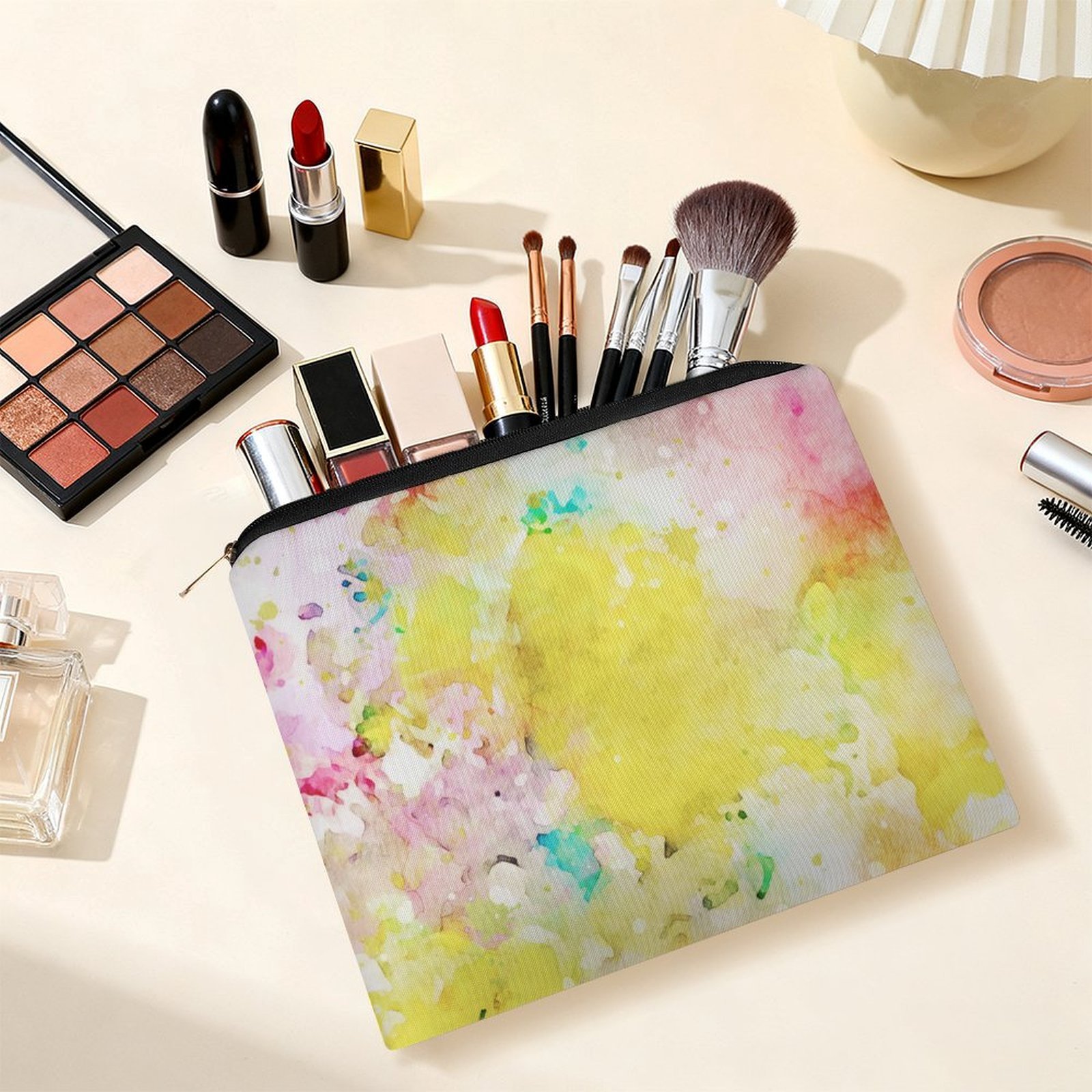 Big pouch floral abstract pattern 8.9"(L) × 6.5"(W) - Image 6