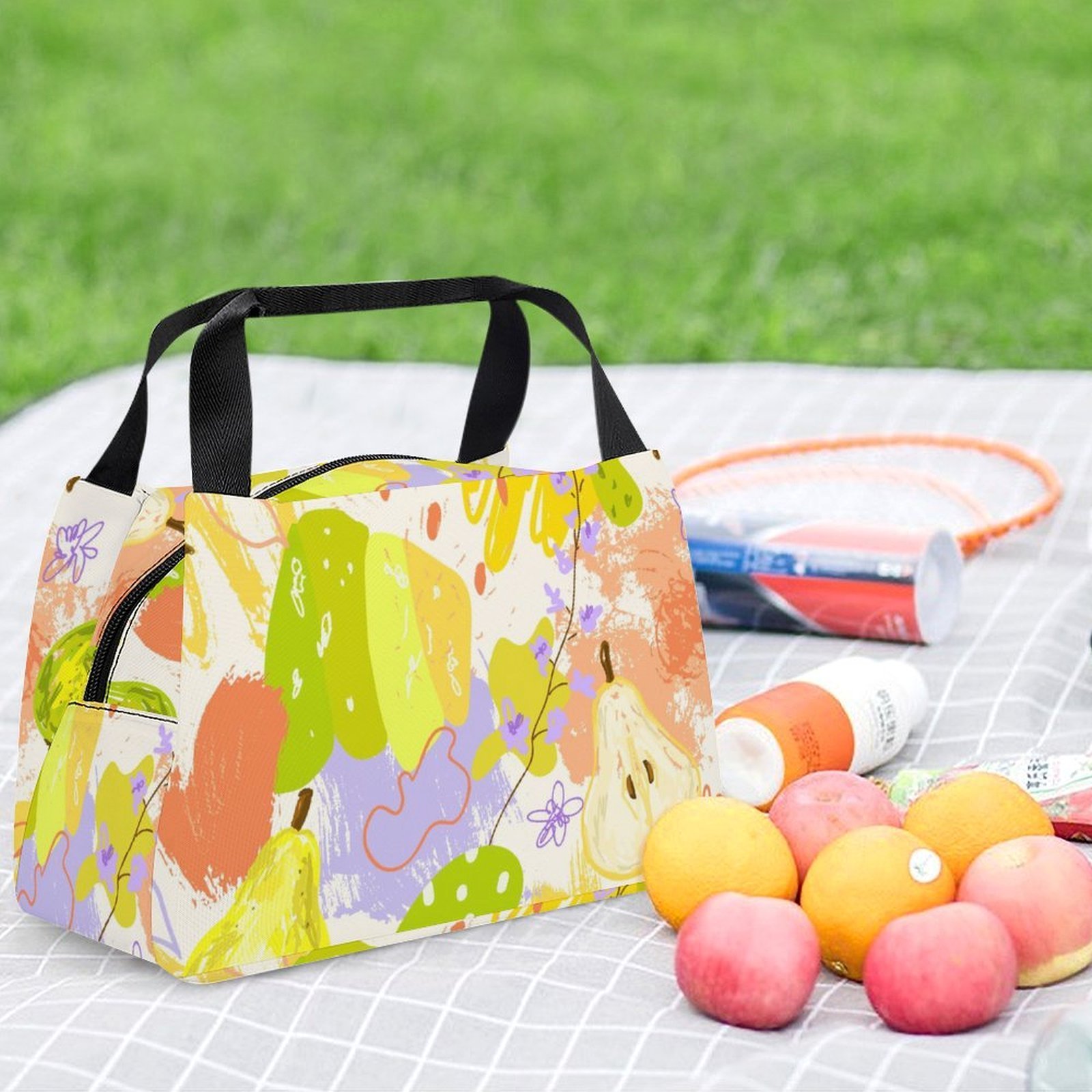 Reusable water resistant lunch bag tote for work, picnics, outdoor, traveling or shopping easy carry - Image 6