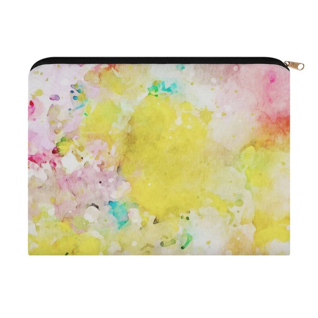 Big pouch floral abstract pattern 8.9"(L) × 6.5"(W)