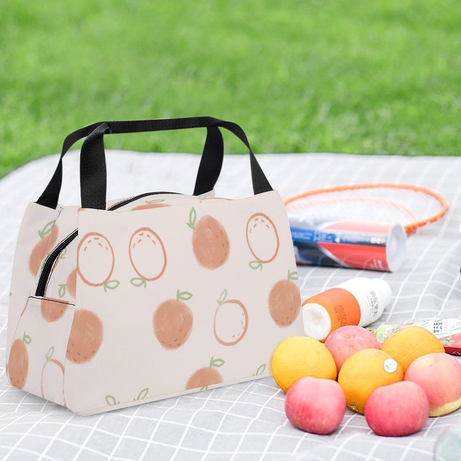 Reusable water resistant lunch bag tote for work, picnics, outdoor, traveling or shopping easy carry - Image 6