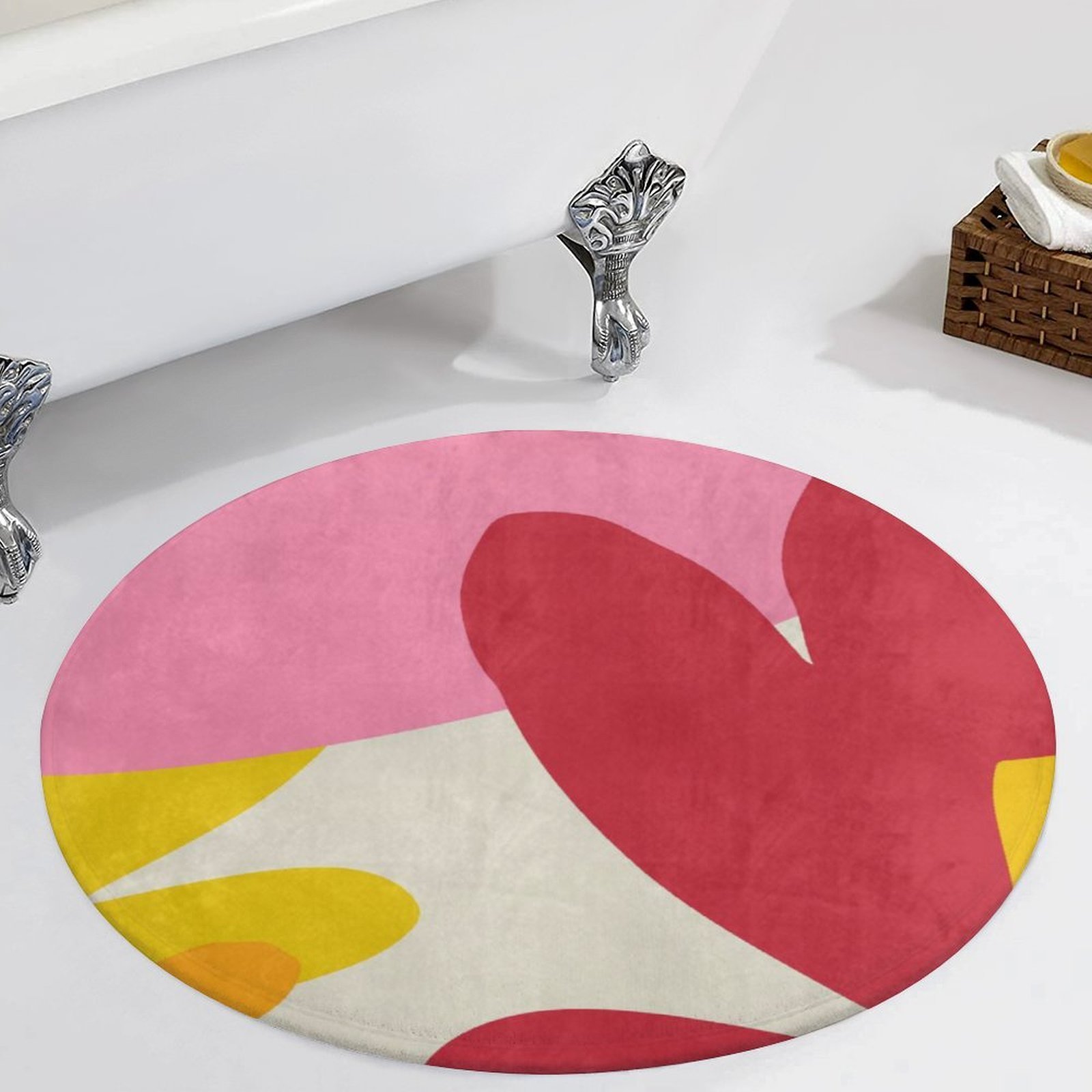 Design Coral Velvet Floor Mat 90*90cm - Image 2