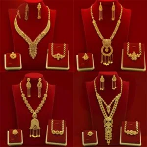Eastern Style Gold Plated Jewelry Set - Image 4
