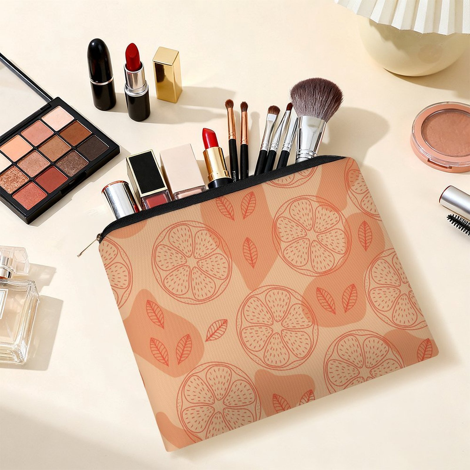 Big pouch floral abstract pattern 8.9"(L) × 6.5"(W) - Image 6