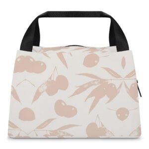Reusable water resistant  lunch bag tote for work, picnics, outdoor, traveling or shopping easy carry