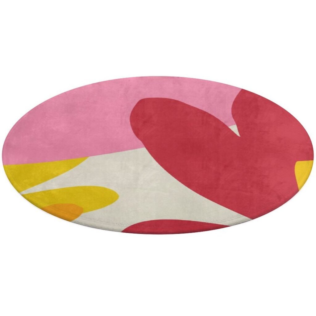Design Coral Velvet Floor Mat 90*90cm