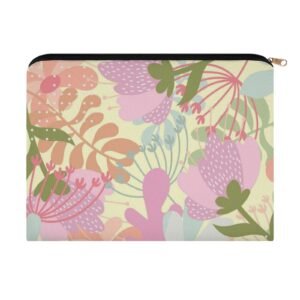 Big pouch bag floral abstract pattern 8.9"(L) × 6.5"(W)