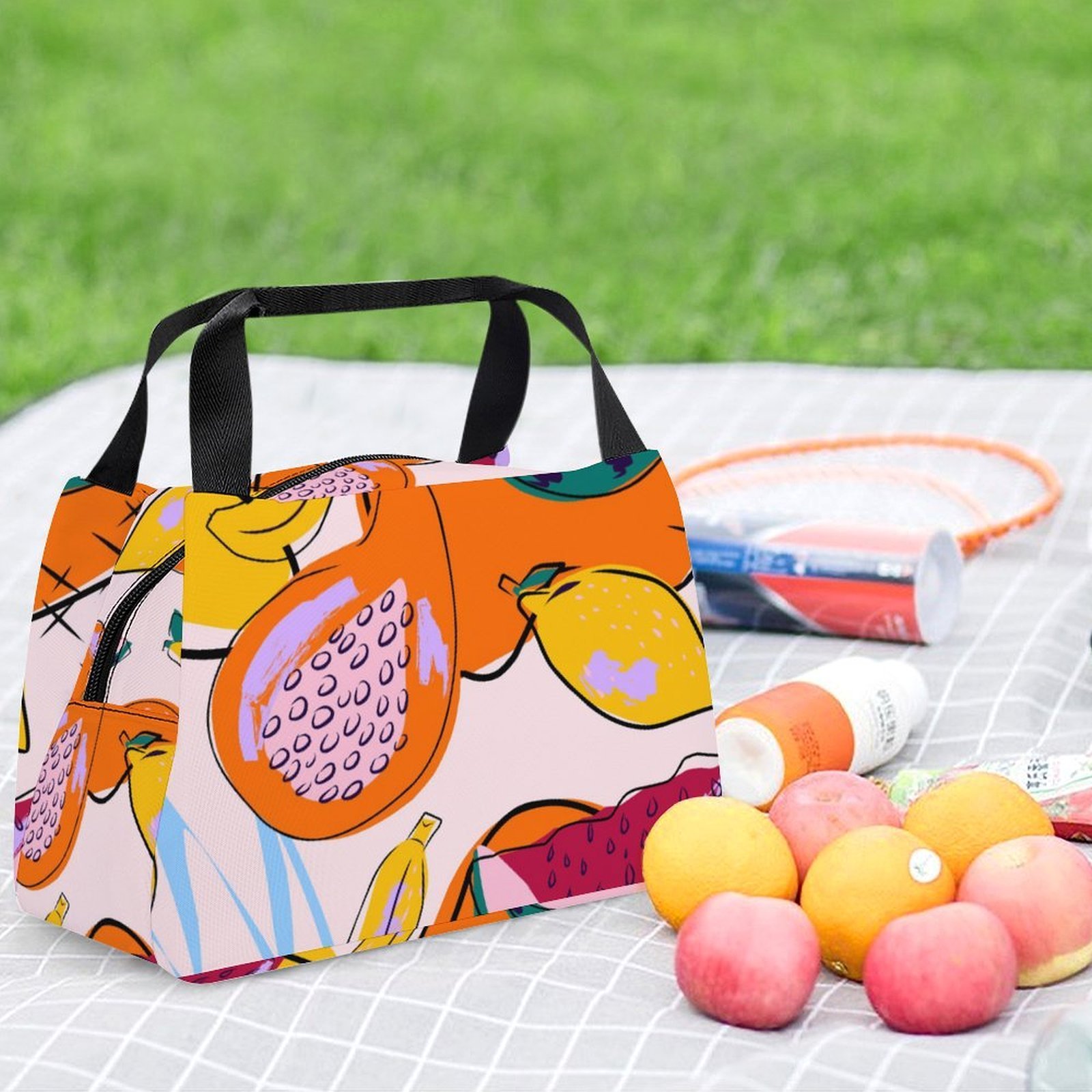 Reusable water resistant lunch bag tote for work, picnics, outdoor, traveling or shopping easy carry - Image 6