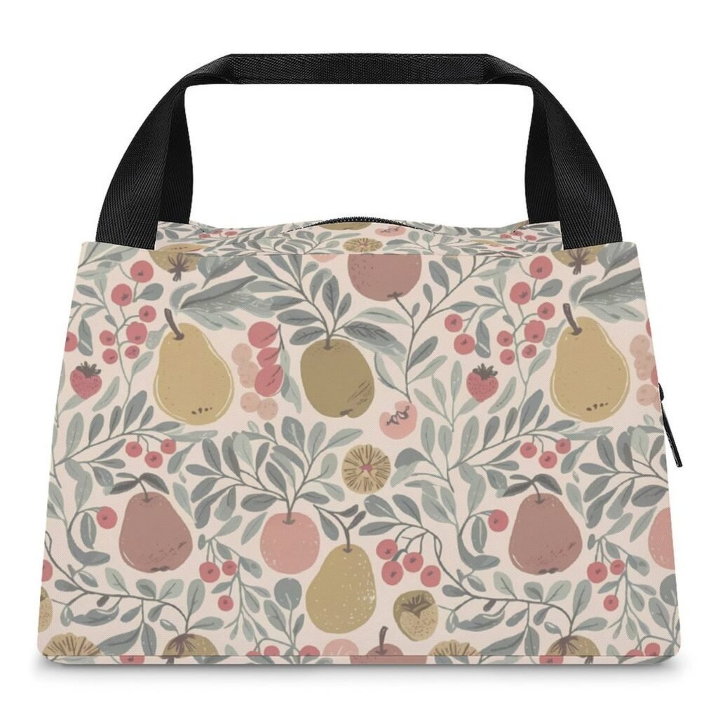 Reusable water resistant  lunch bag tote for work, picnics, outdoor, traveling or shopping easy carry