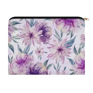 Big pouch bag floral abstract pattern 8.9"(L) × 6.5"(W)