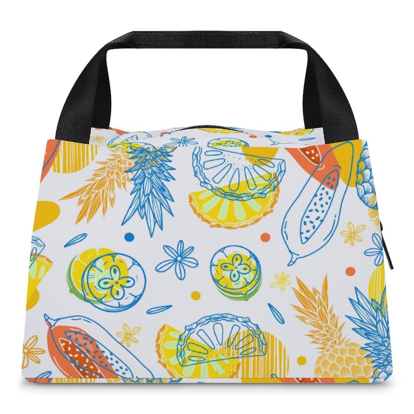 Reusable water resistant lunch bag tote for work, picnics, outdoor, traveling or shopping easy carry