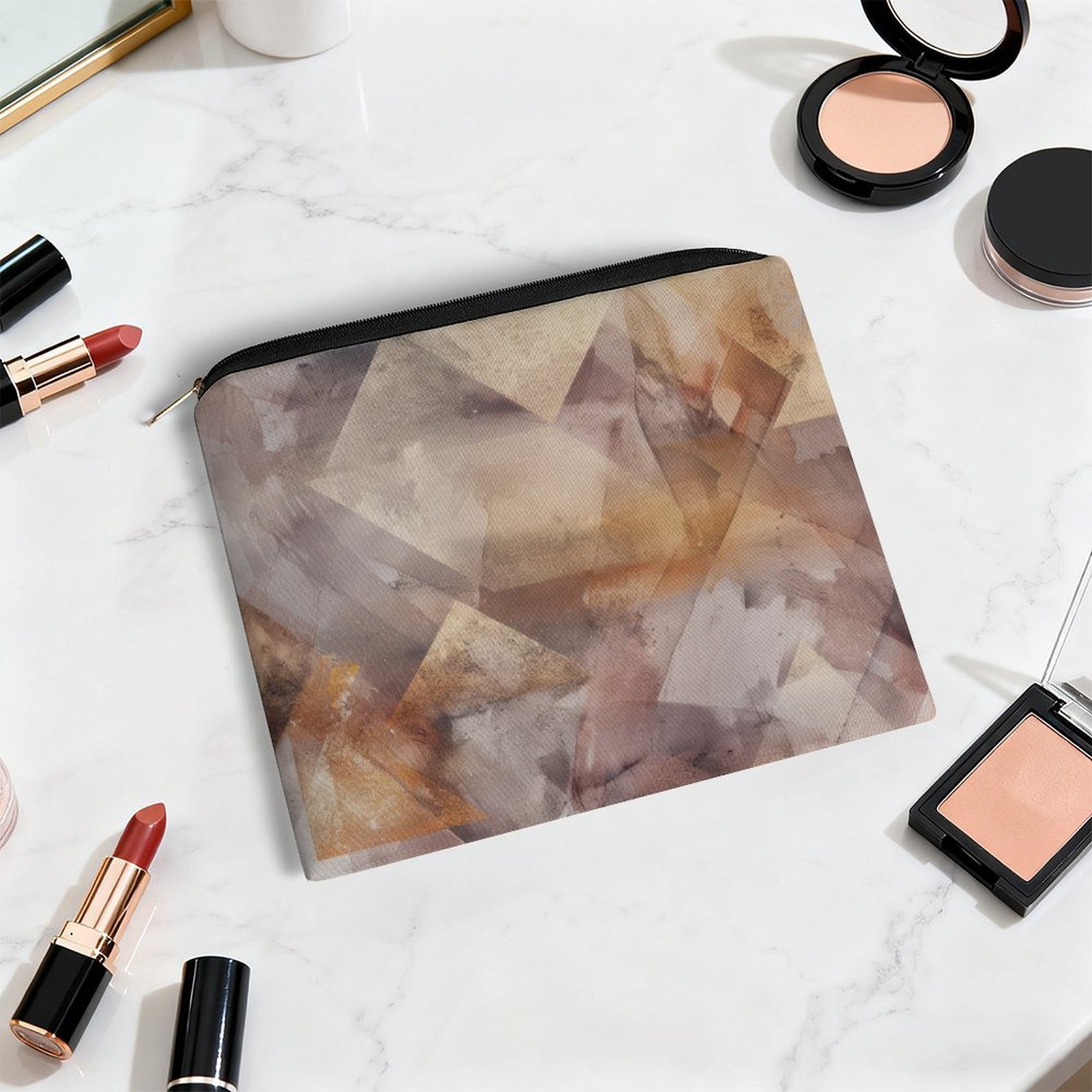 Big pouch floral abstract pattern 8.9"(L) × 6.5"(W) - Image 5