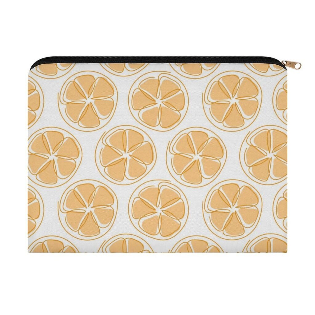Big pouch floral abstract pattern 8.9"(L) × 6.5"(W)
