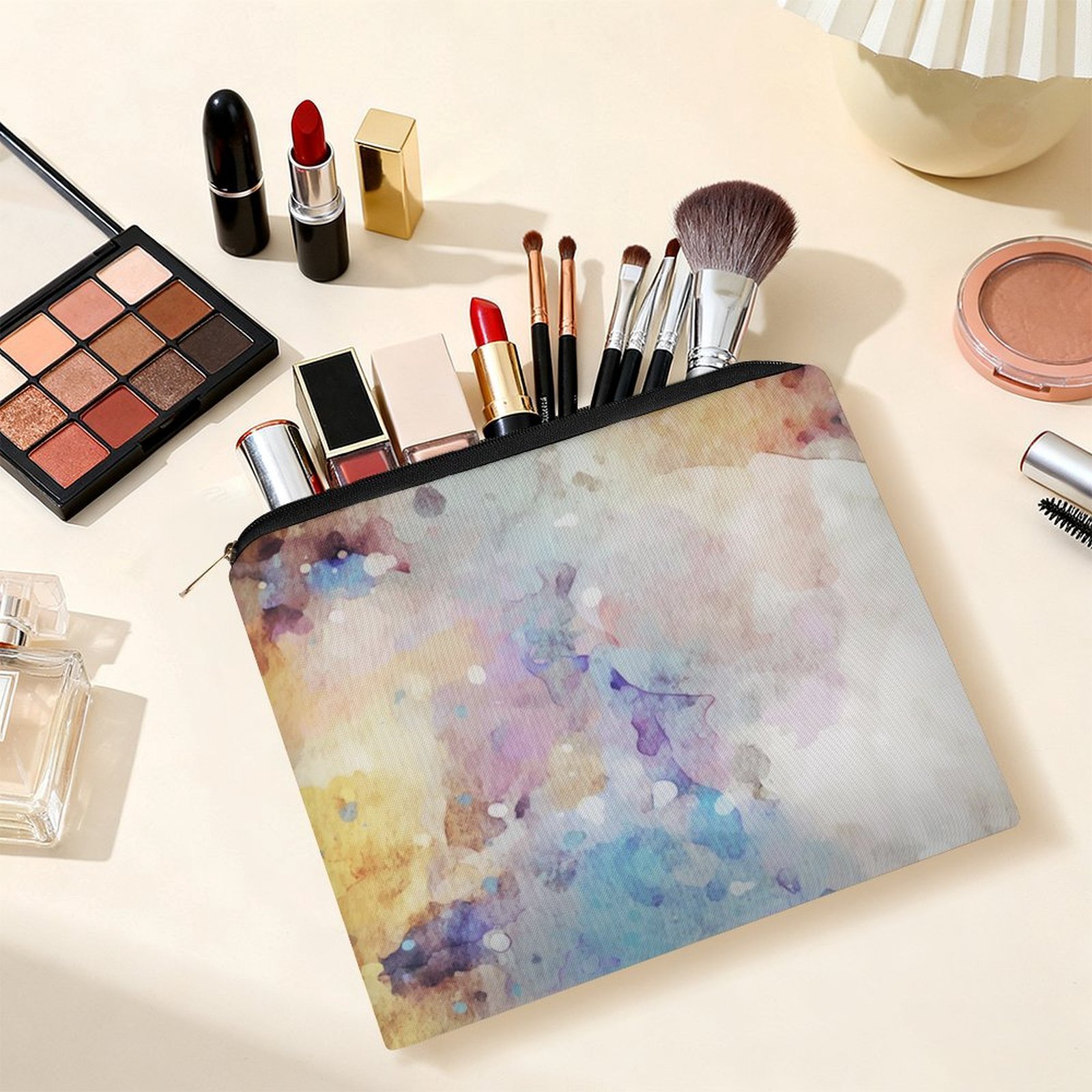 Big pouch floral abstract pattern 8.9"(L) × 6.5"(W) - Image 6