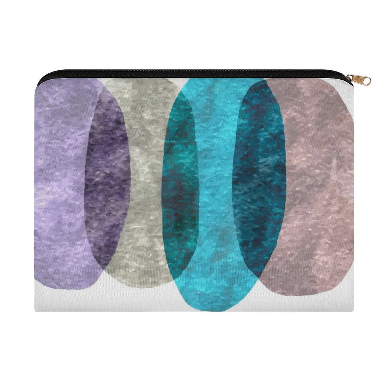 Big pouch bag floral abstract pattern 8.9"(L) × 6.5"(W)