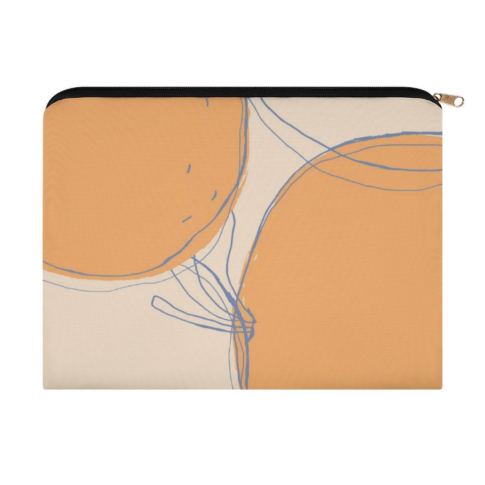 Big pouch floral abstract pattern 8.9"(L) × 6.5"(W)