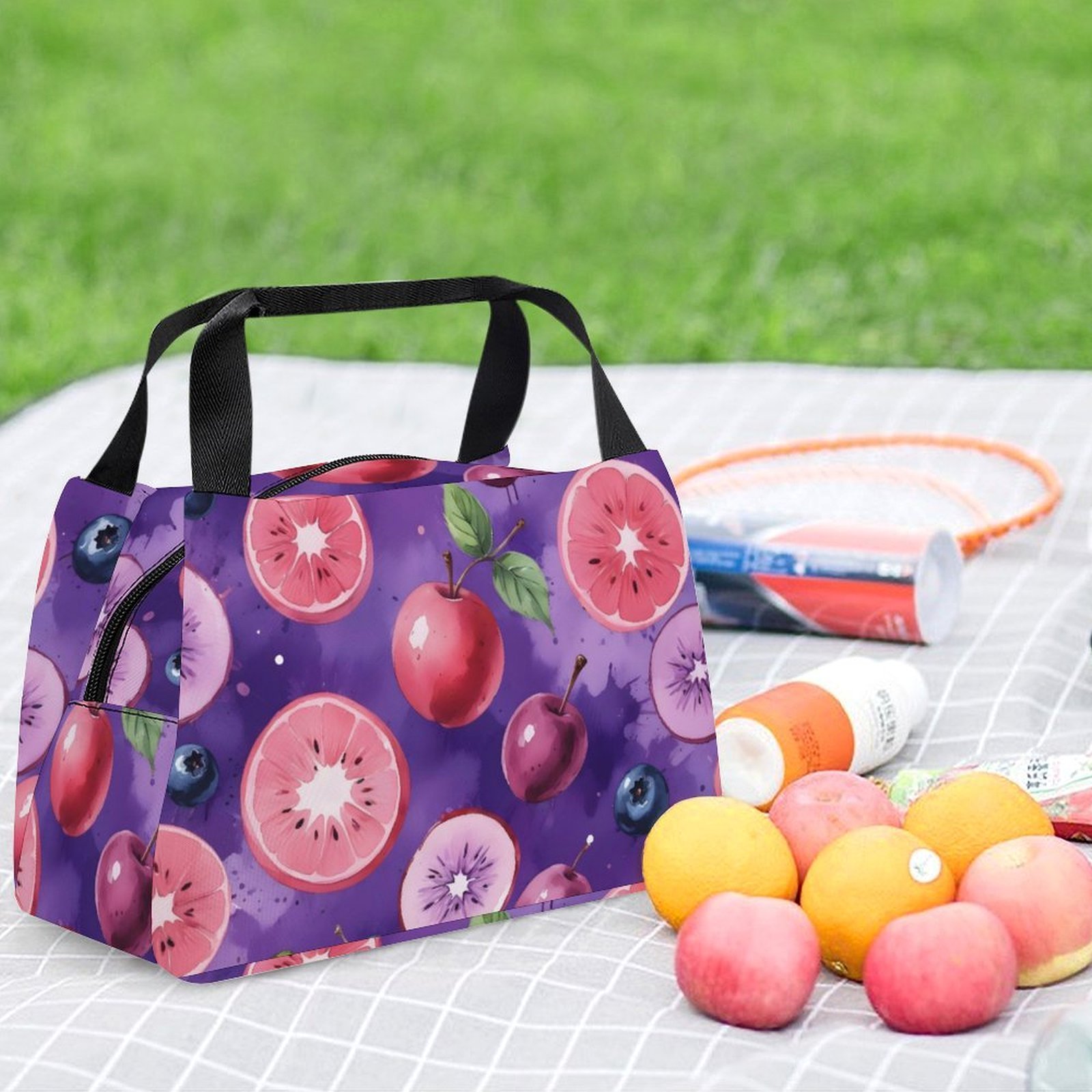 Reusable water resistant lunch bag tote for work, picnics, outdoor, traveling or shopping easy carry - Image 6