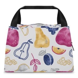 Reusable water resistant  lunch bag tote for work, picnics, outdoor, traveling or shopping easy carry