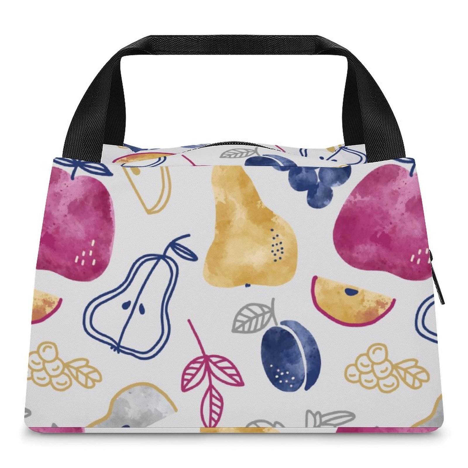 Reusable water resistant lunch bag tote for work, picnics, outdoor, traveling or shopping easy carry