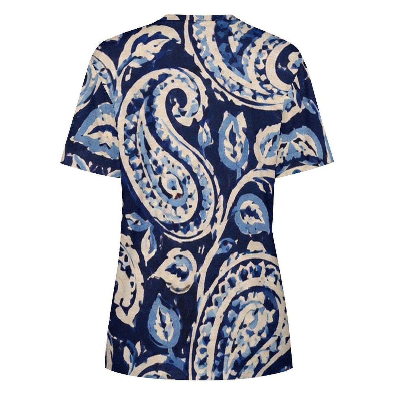 floral design All-Over Print Women's Cotton T-Shirt - Image 2