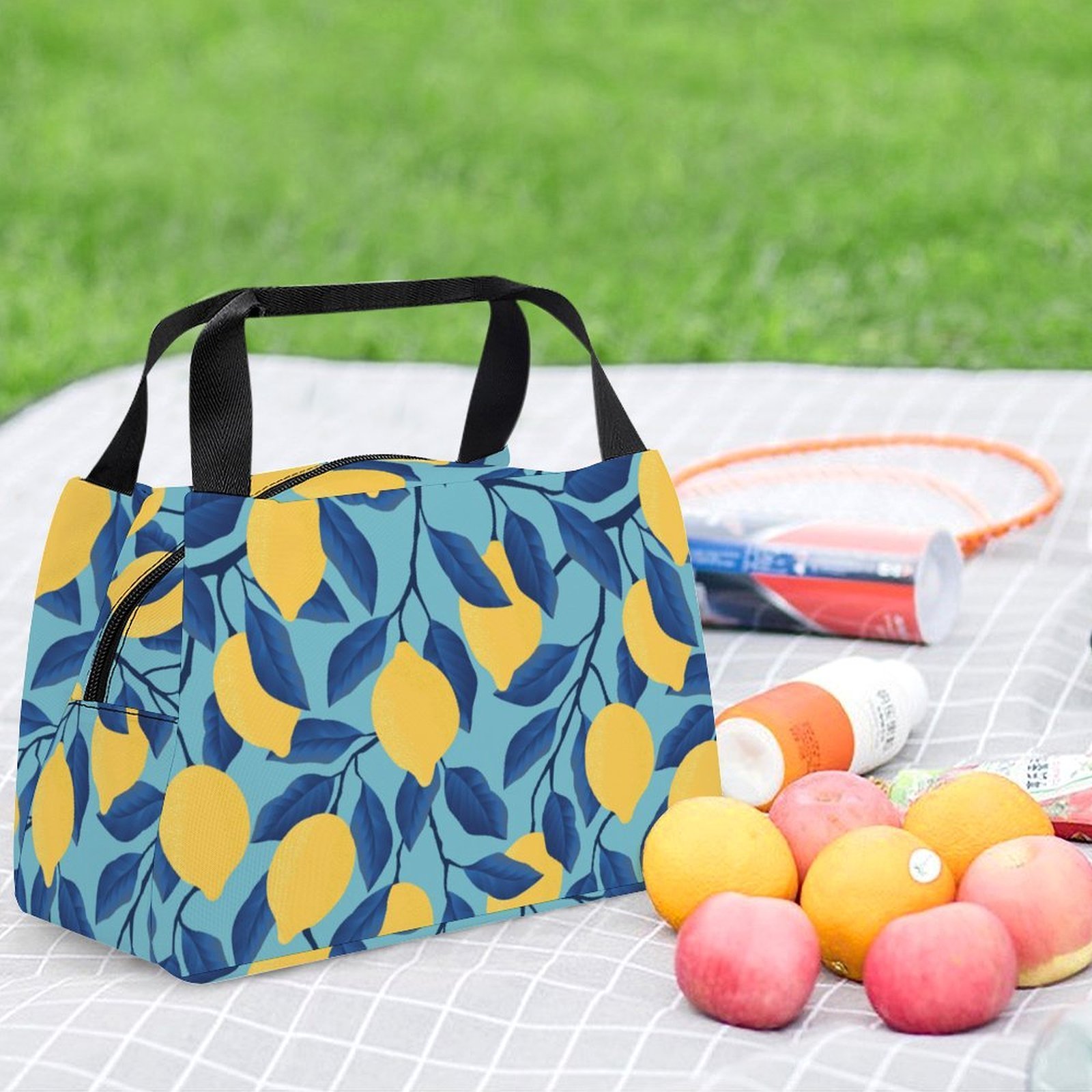Reusable water resistant lunch bag tote for work, picnics, outdoor, traveling or shopping easy carry - Image 6