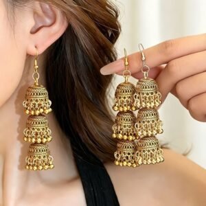 Jumka South asian tassel earrings