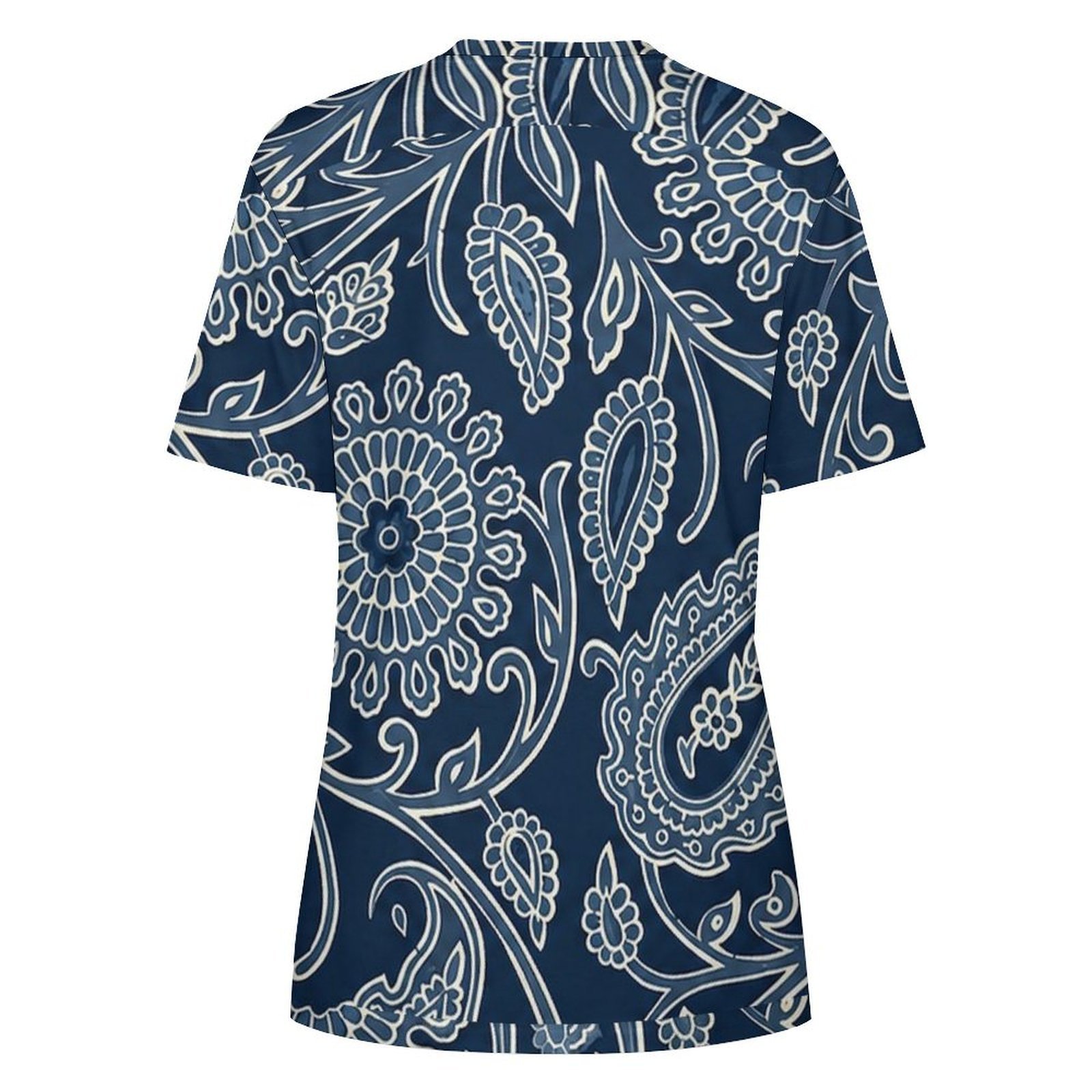 floral All-Over Print Women's Cotton T-Shirt - Image 2